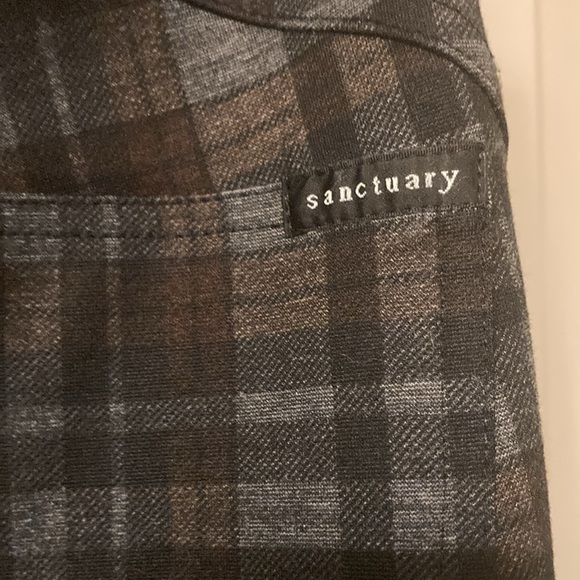Sanctuary for anthropologie plaid leggings, size small - Picture 3 of 5